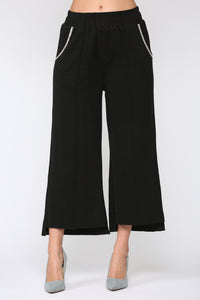 Stella Knit Pant with Diamond Trim