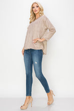 Load image into Gallery viewer, Andrea Stretch Suede Top