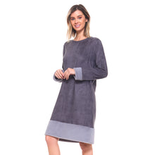 Load image into Gallery viewer, Avery Suede Dress with Faux Fur