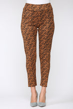 Load image into Gallery viewer, Annelise Stretch Suede Pant - Leopard