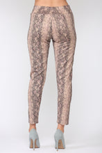 Load image into Gallery viewer, Annelise Stretch Suede Pant - Snake