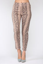 Load image into Gallery viewer, Annelise Stretch Suede Pant - Snake