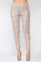 Load image into Gallery viewer, Annelise Stretch Suede Pant - Plaid