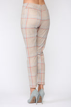 Load image into Gallery viewer, Annelise Stretch Suede Pant - Plaid