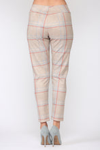Load image into Gallery viewer, Annelise Stretch Suede Pant - Plaid