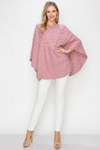 Load image into Gallery viewer, Shelia Knit Pearl Poncho