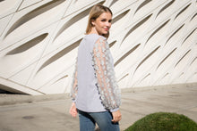 Load image into Gallery viewer, Reia Pointe Knit with Flower Lace