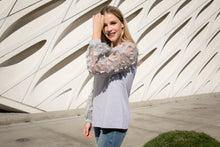 Load image into Gallery viewer, Reia Pointe Knit with Flower Lace
