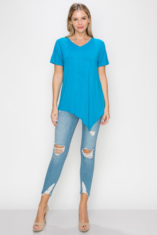 Kendall Modal Knit V Neck Top