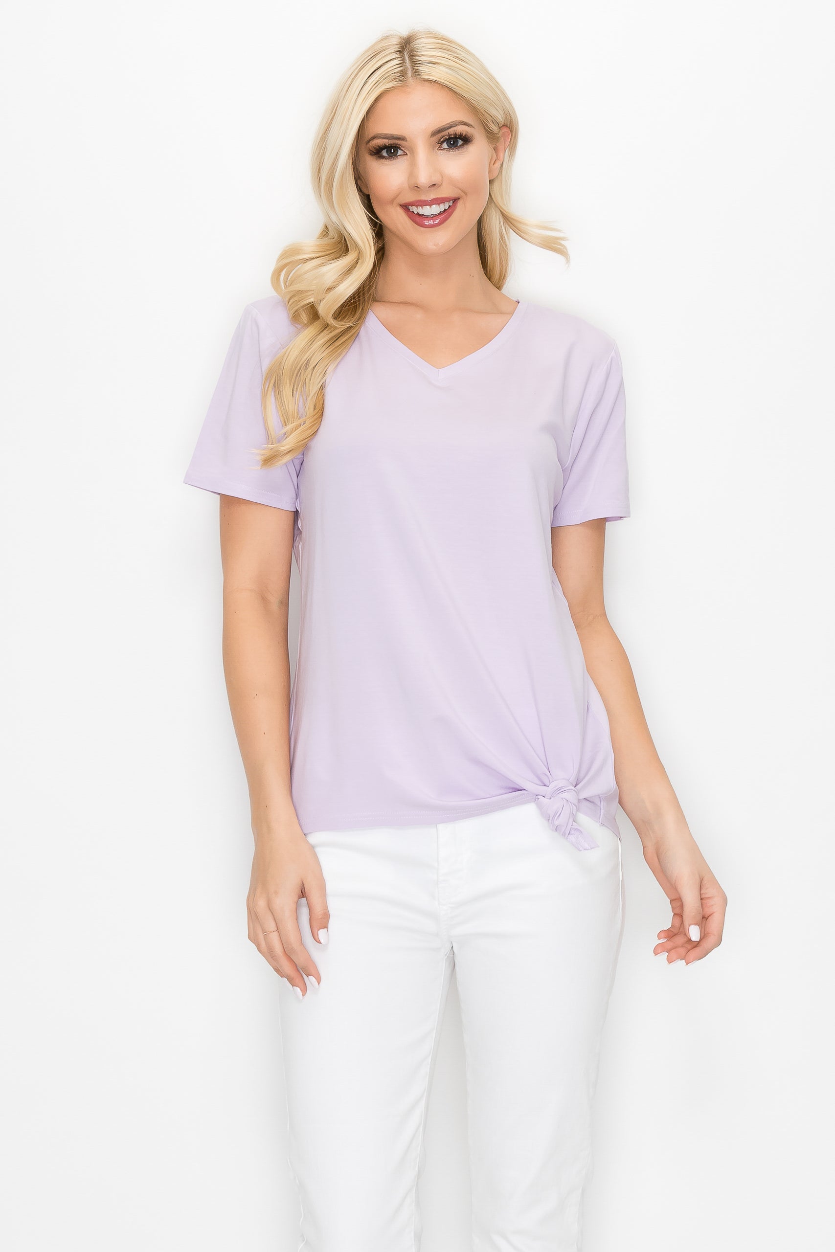 Kendall Modal Knit V Neck Top