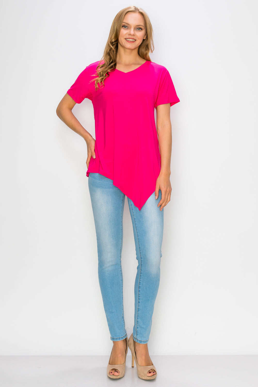 Kendall Modal Knit V Neck Top